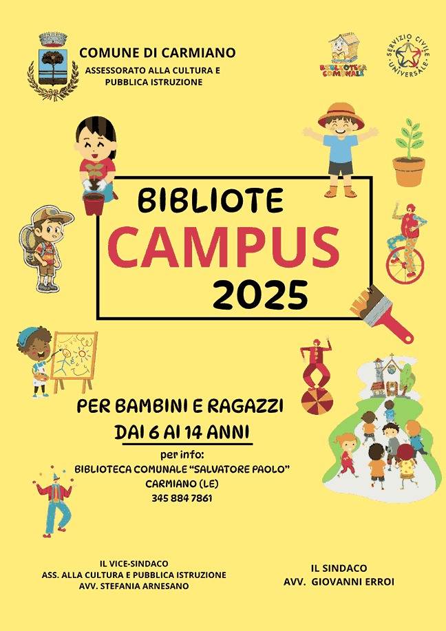 Avviso pubblico per domande a iniziativa BiblioteCampus