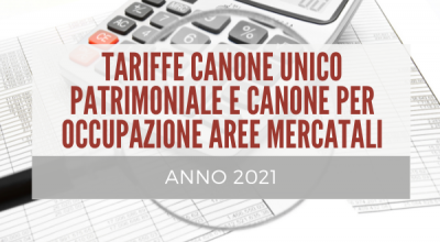  TARIFFE CANONE UNICO PATRIMONIALE ANNO 2021
