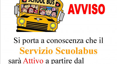 Avvio del servizio scuolabus