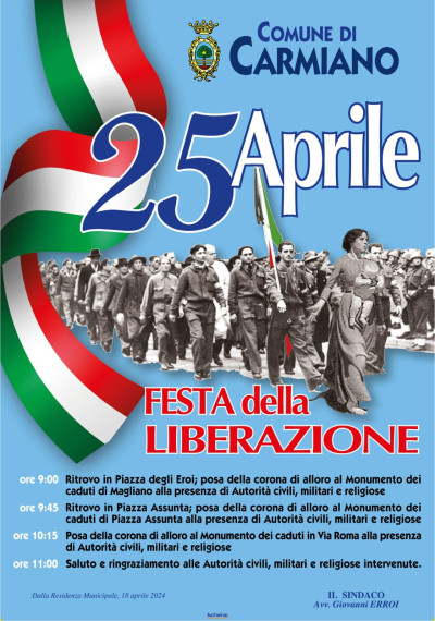 25 Aprile 2024 -Festa della Liberazione